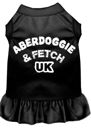 Aberdoggie Uk Screen Print Dress Black Xxl (18)