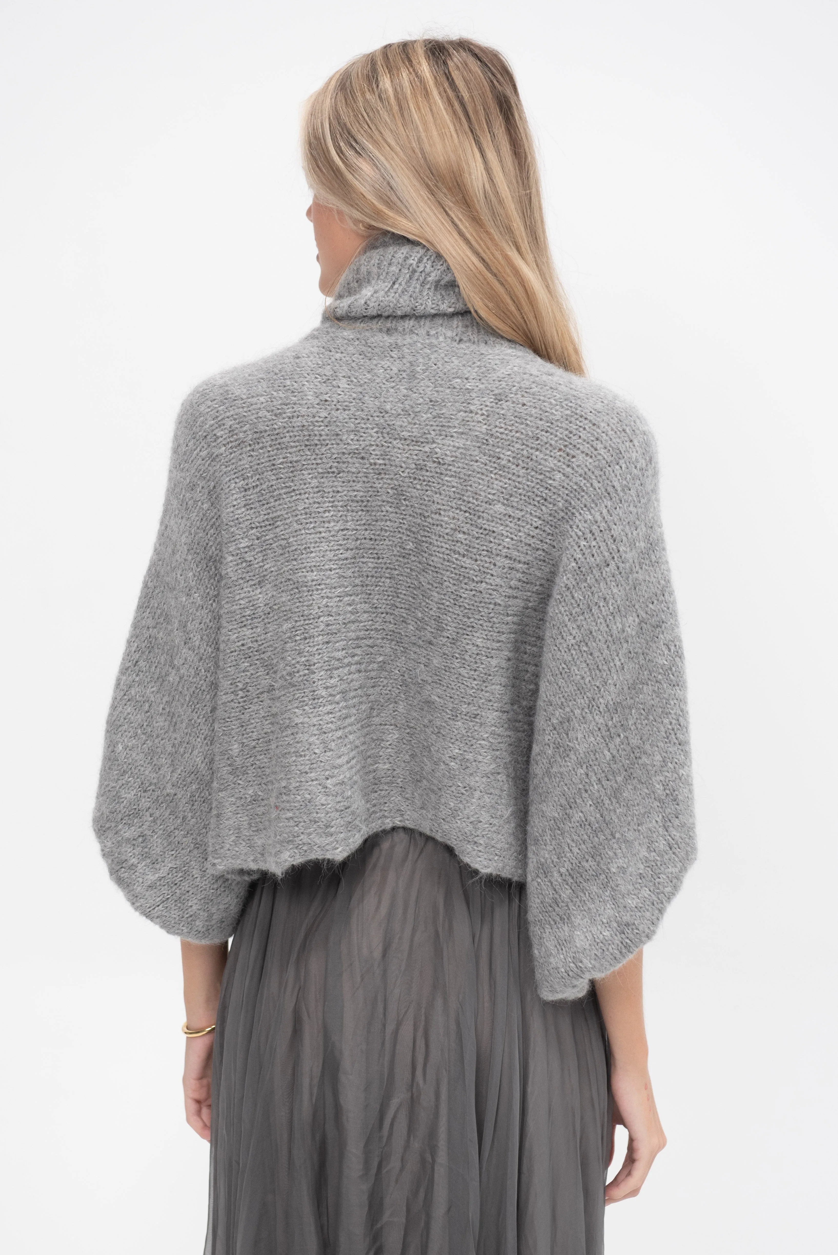 Alpaca Turtleneck, Grey