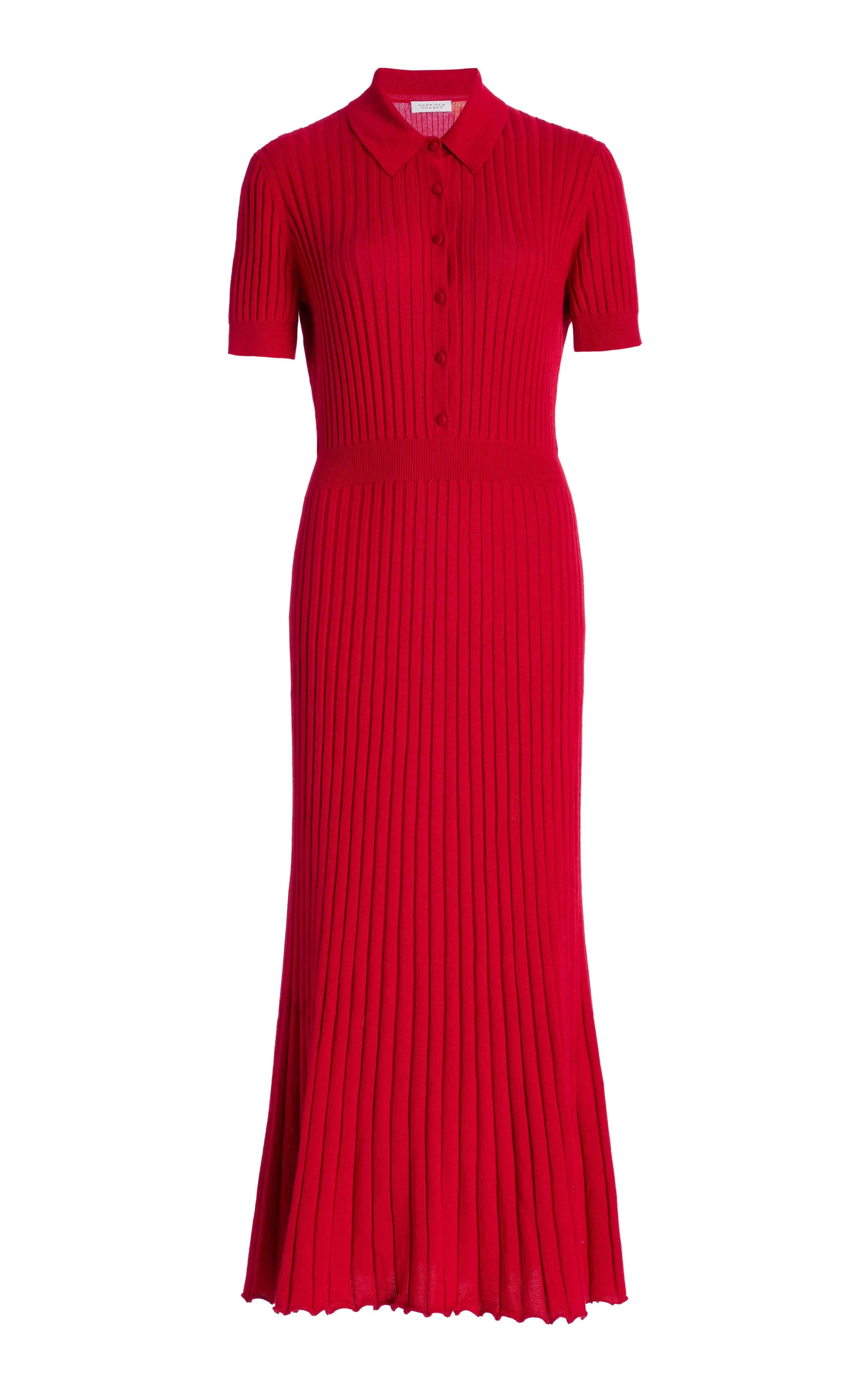 Amor Knit Dress in Scarlet Red Cashmere Silk