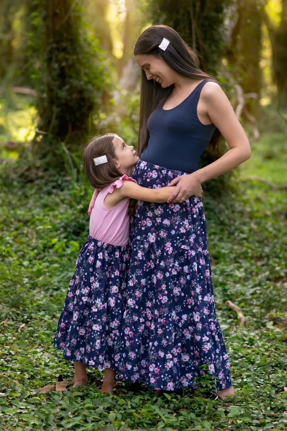 Arianna in Navy | Mummy & Me | Ladies Maxi Skirt