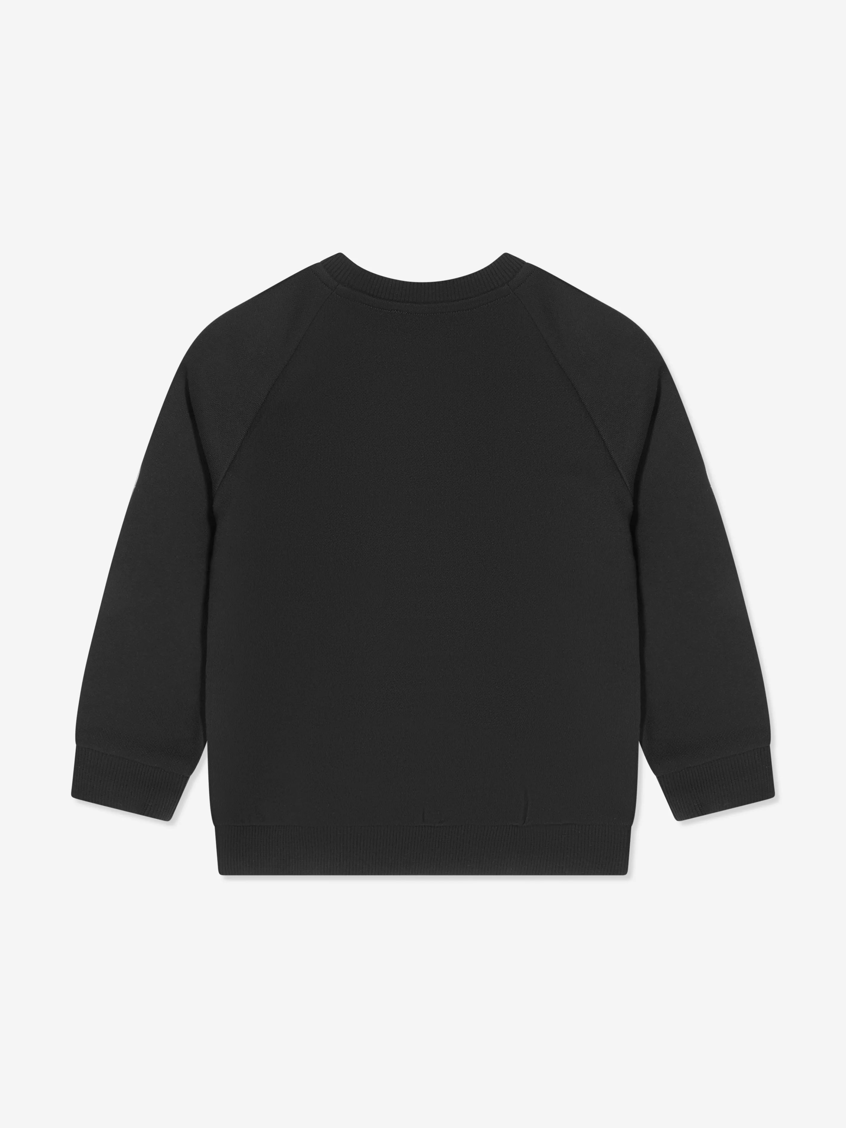 Balmain Boys Logo Print Sweatshirt in Black