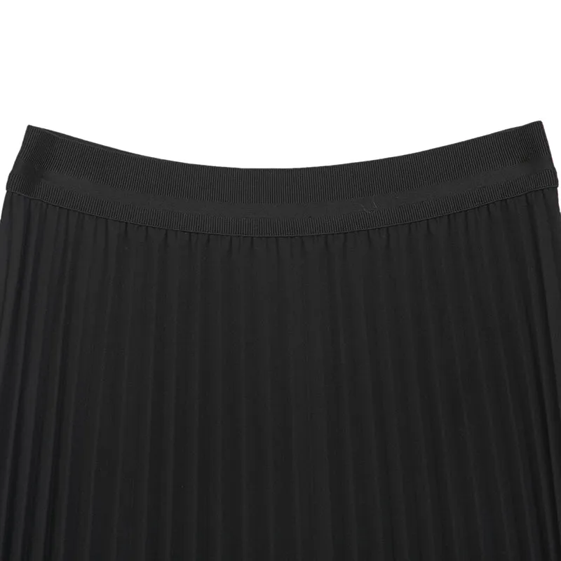 Black High Waist Midi Skirts