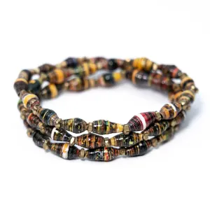 Bracelet -  Autumn Triple Wrap Multi