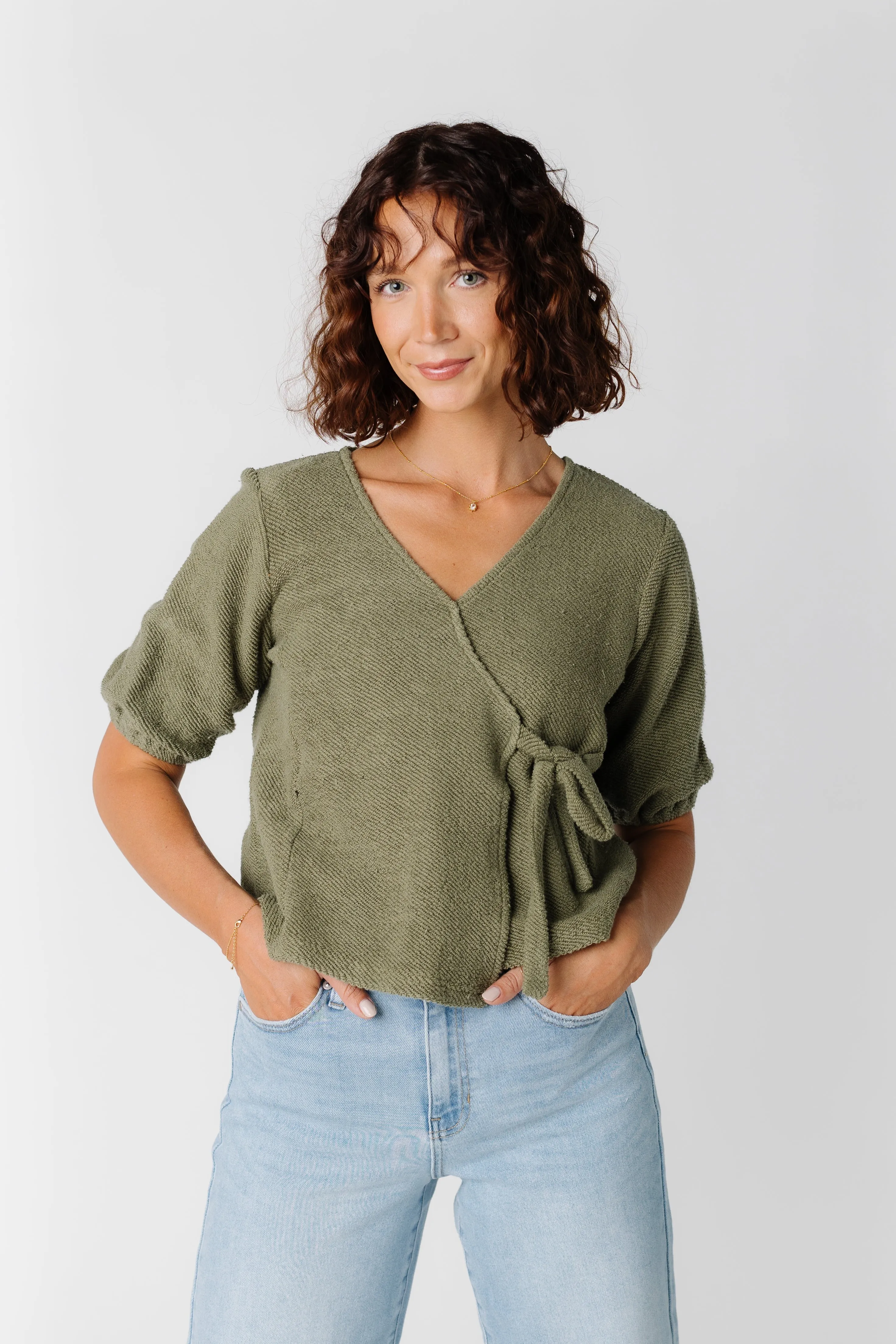 Citrus Pacific Coast Wrap Top