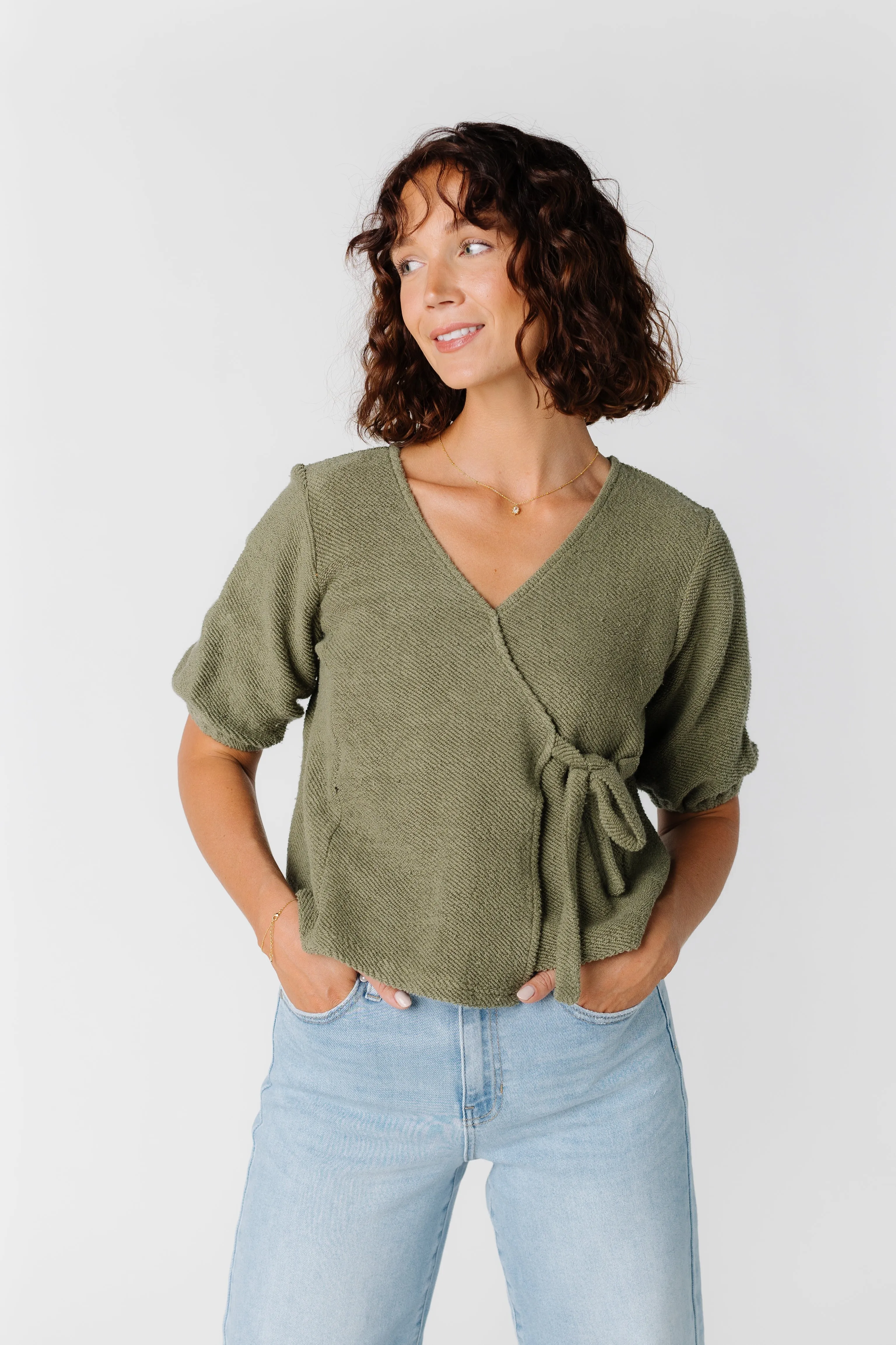 Citrus Pacific Coast Wrap Top