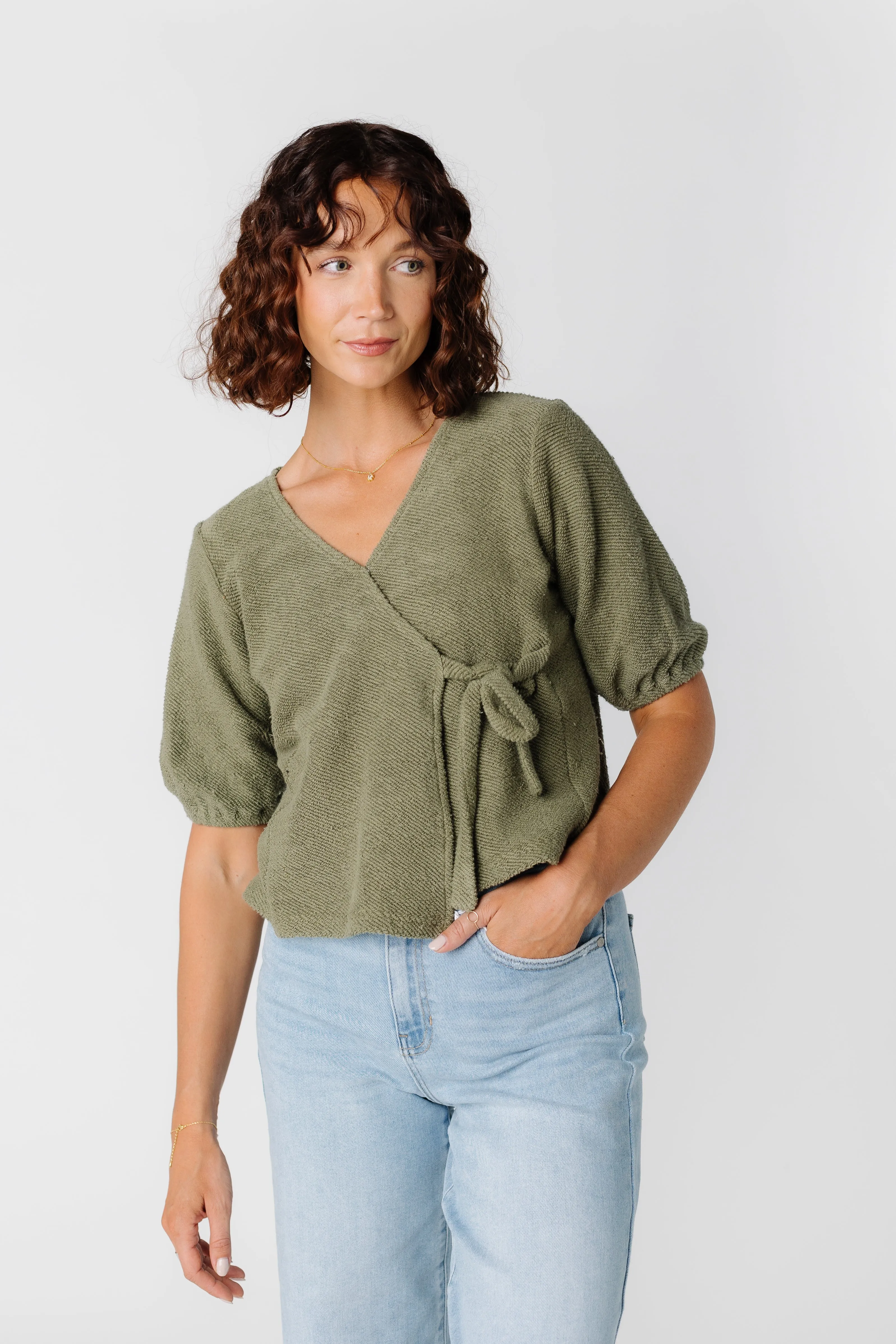 Citrus Pacific Coast Wrap Top