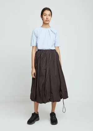 Cotton Poplin Balloon Skirt