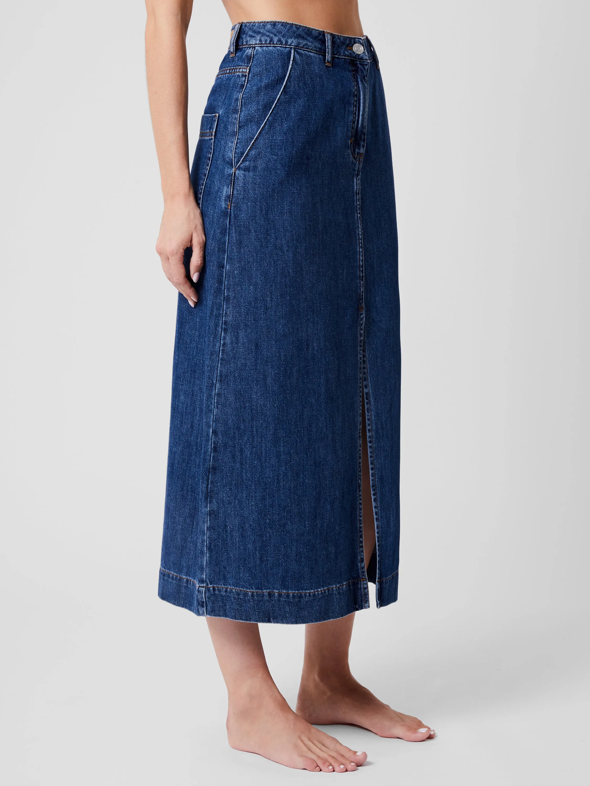 Denver Denim Midaxi Skirt