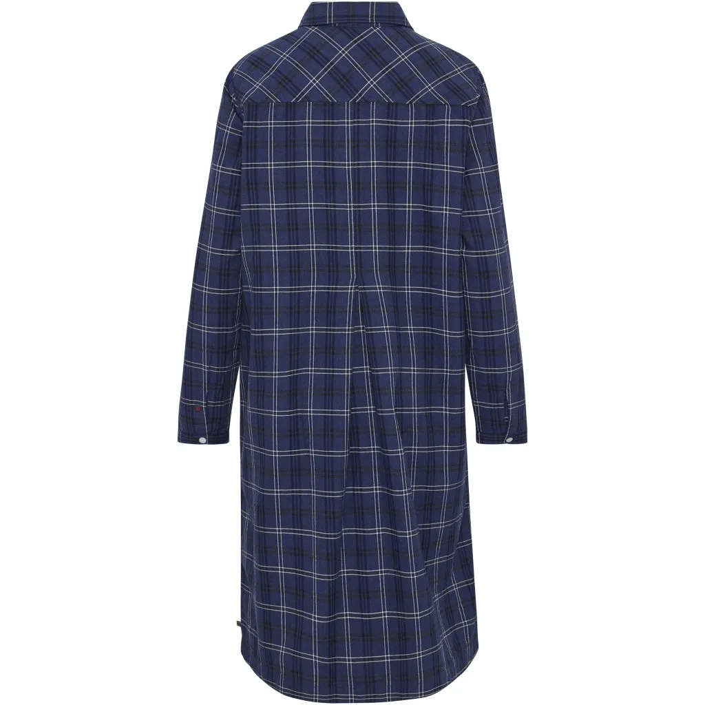 Douglas Dress - Navy Check