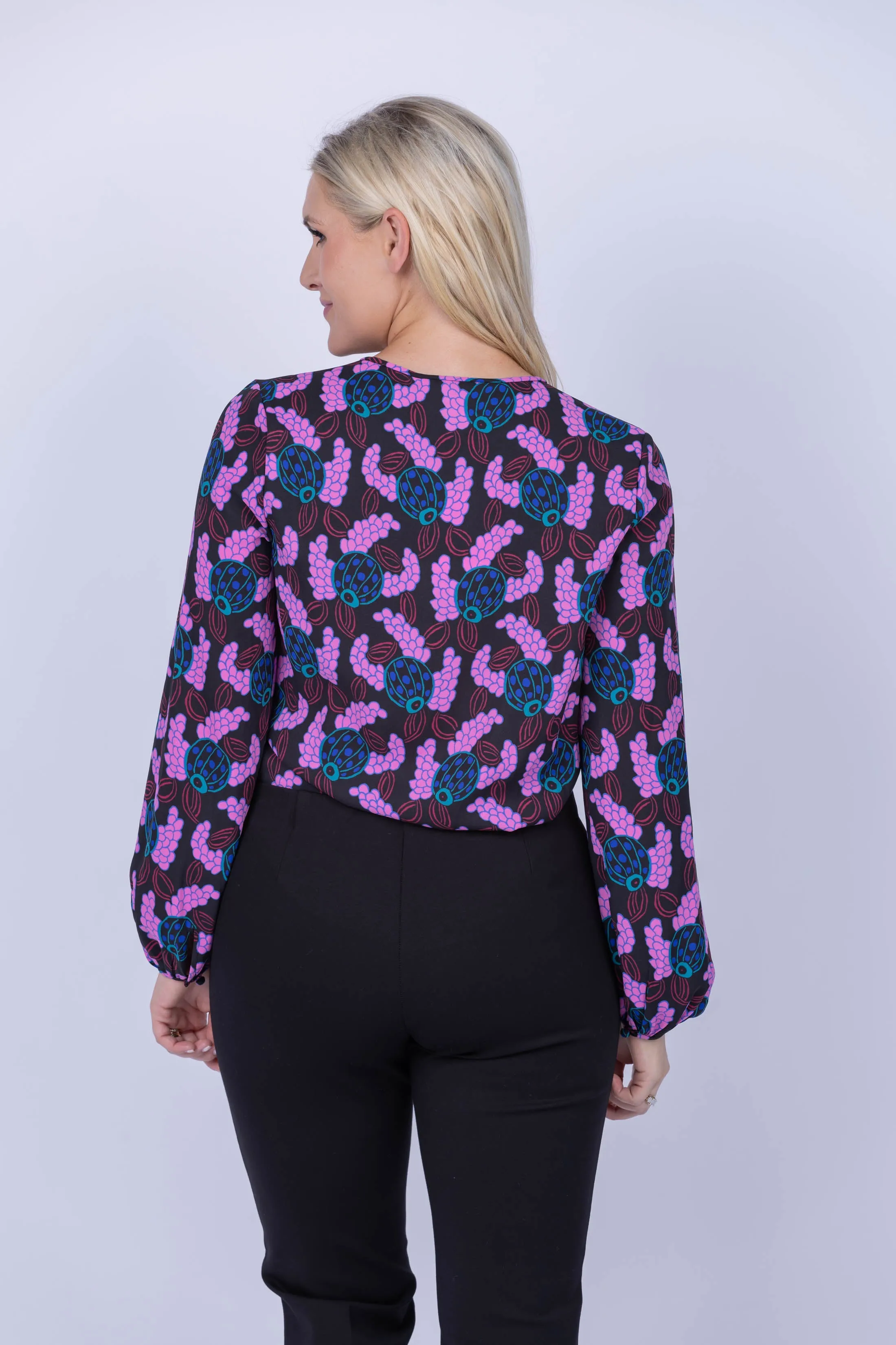 DVF Freddie Blouse in Autumn Berries