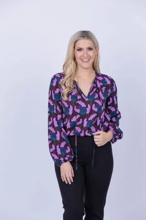 DVF Freddie Blouse in Autumn Berries