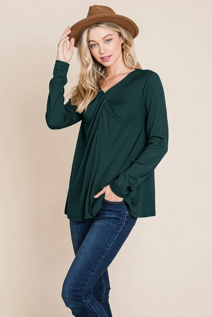 Fold knotted Twist Sweatshirts