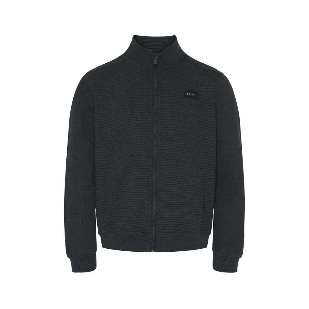 Garcia Long Sleeve Sweat Zip Cardigan - Graphite Melange