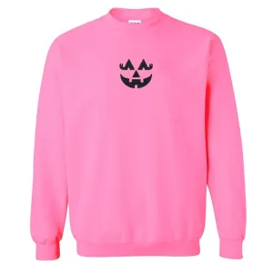 Glitter Embroidery 'Girly Jack-O-Lantern' Crewneck Sweatshirt