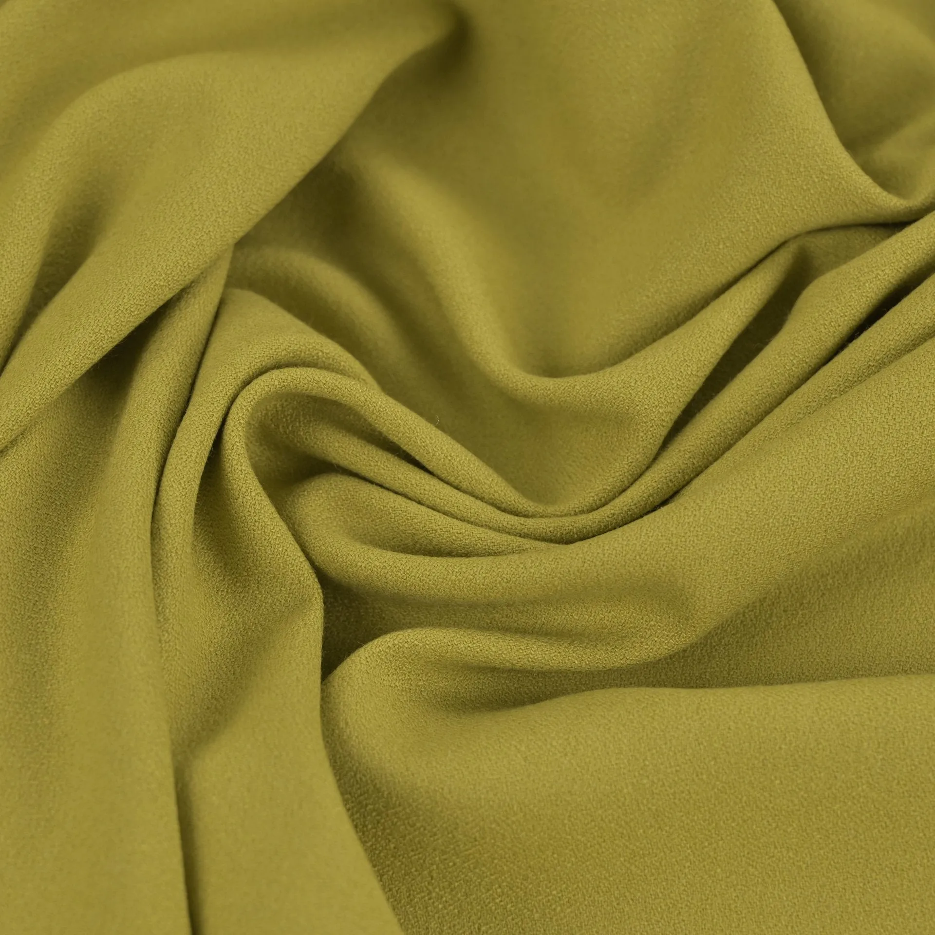 Grape Green Woollen Crepe Fabric 96433