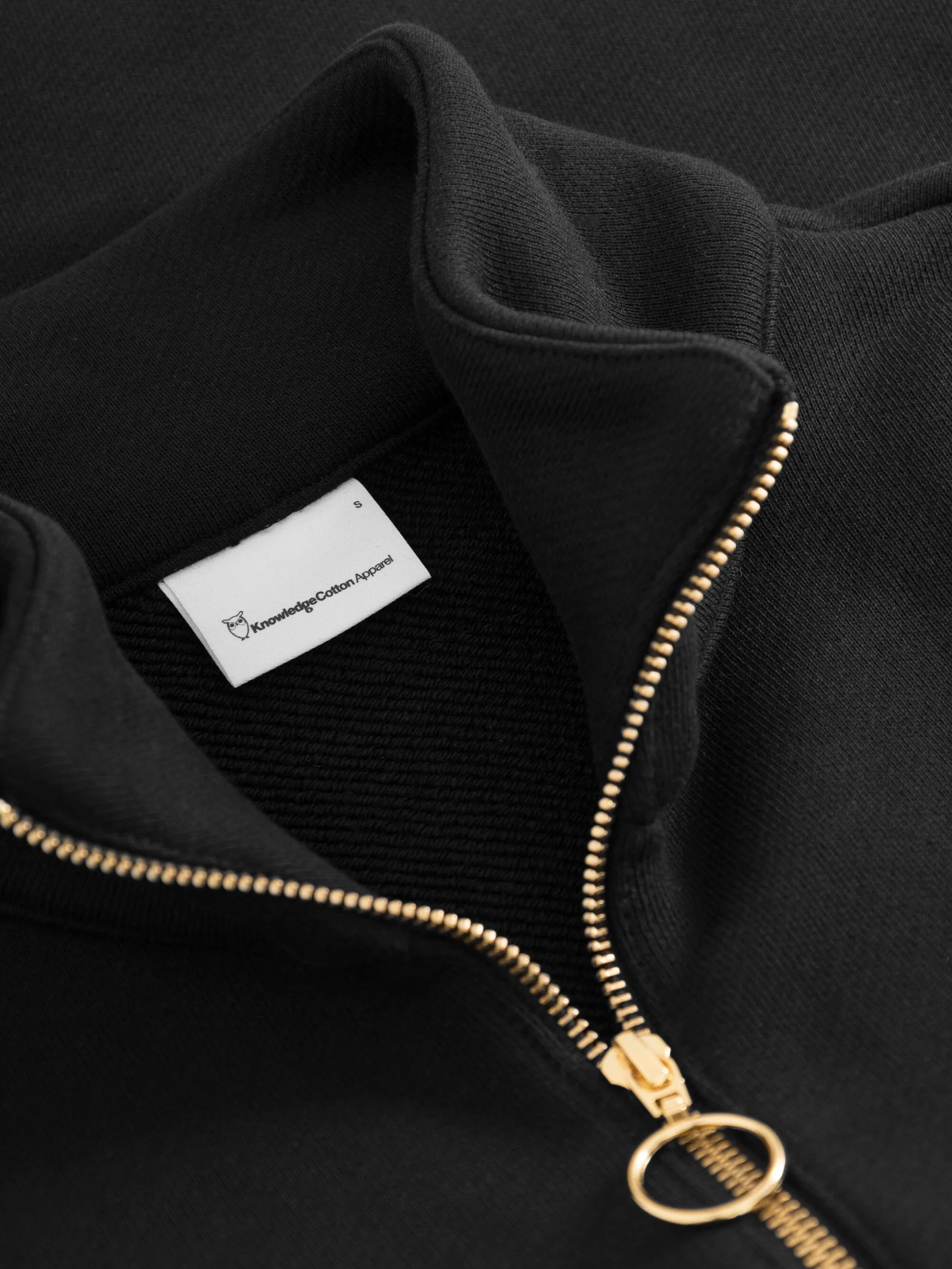 Half zip heavy sweat - Black Jet