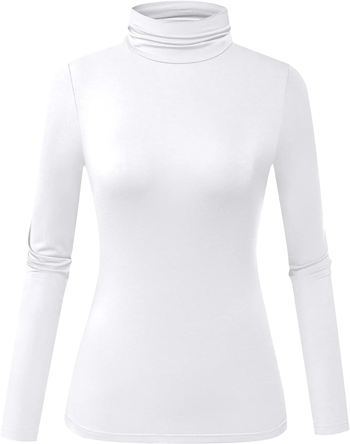 Herou Women's Long Sleeve Lightweight Soft Pullover Turtleneck Tops Shirts