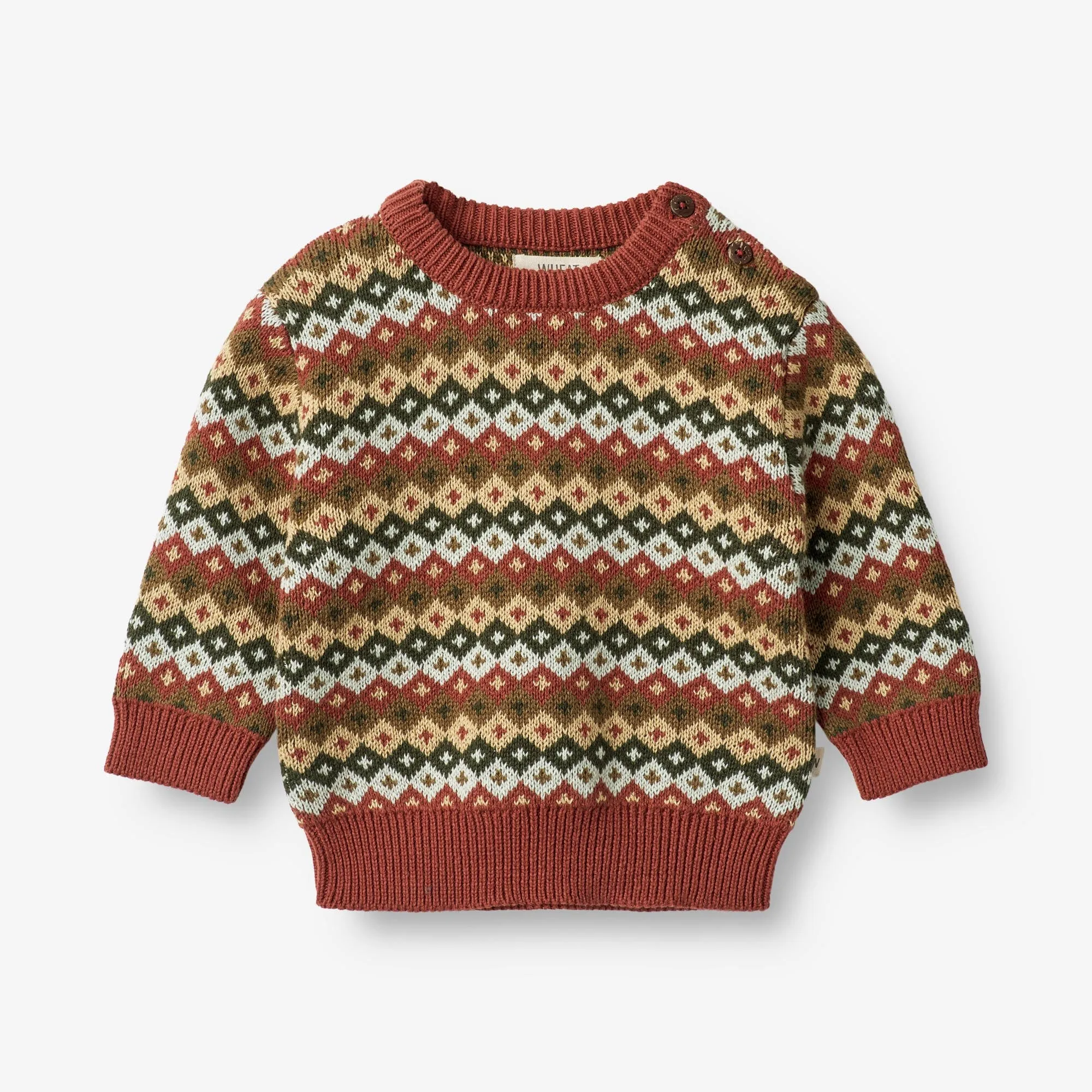 Jacquard Pullover Elias | Baby - multi red