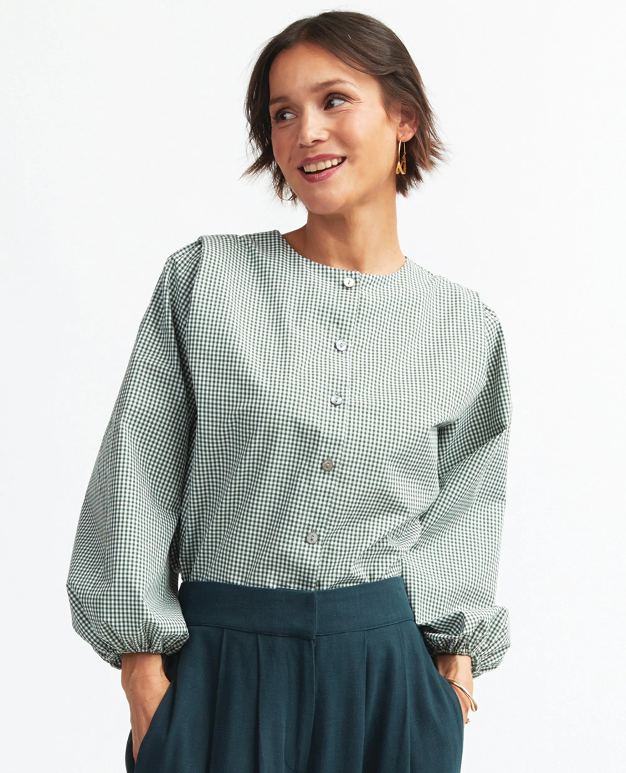 Jones | Shoulder Pleat Blouse