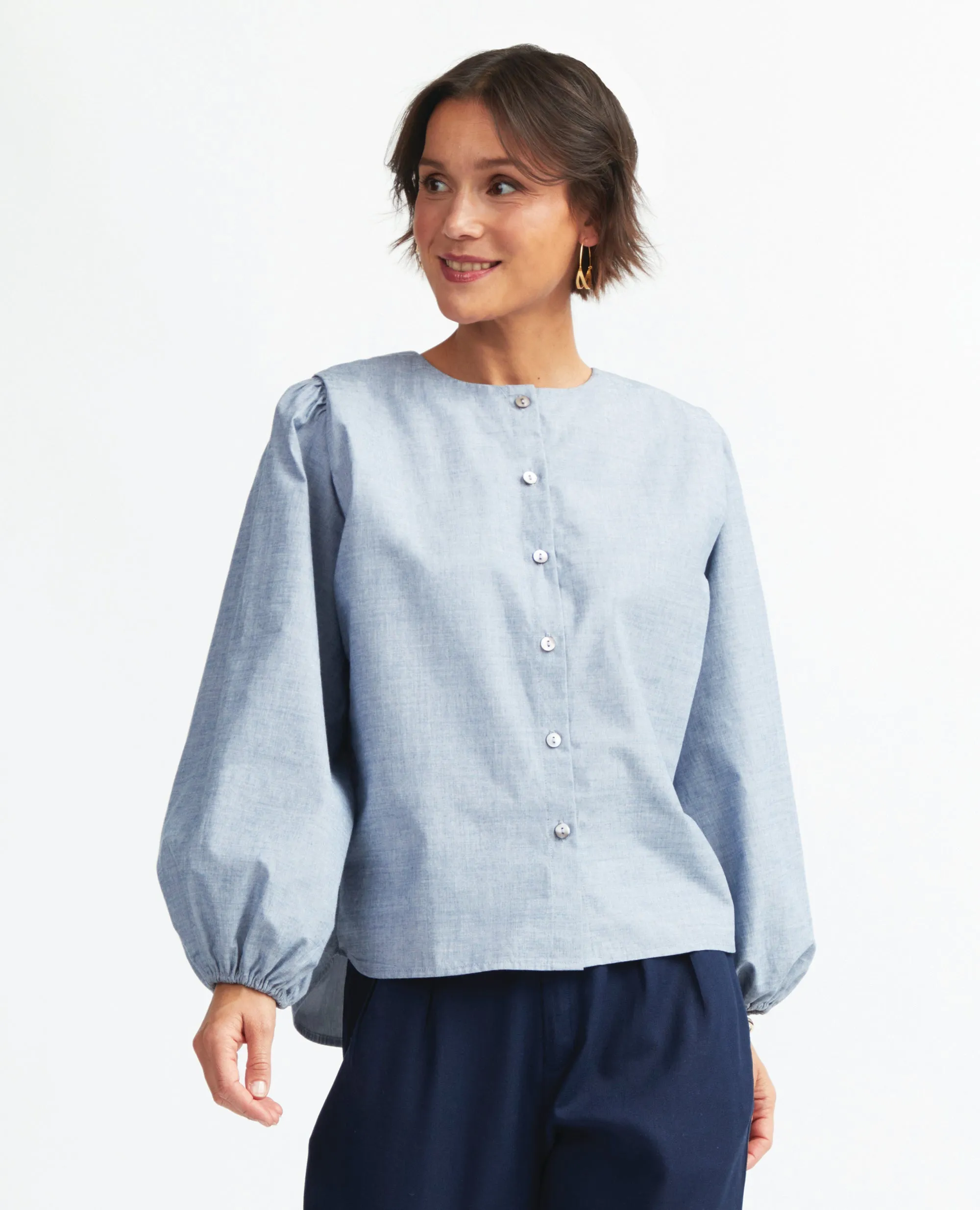 Jones | Shoulder Pleat Blouse