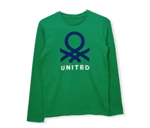 Kids Autumn Long Sleeves Tshirt - Green