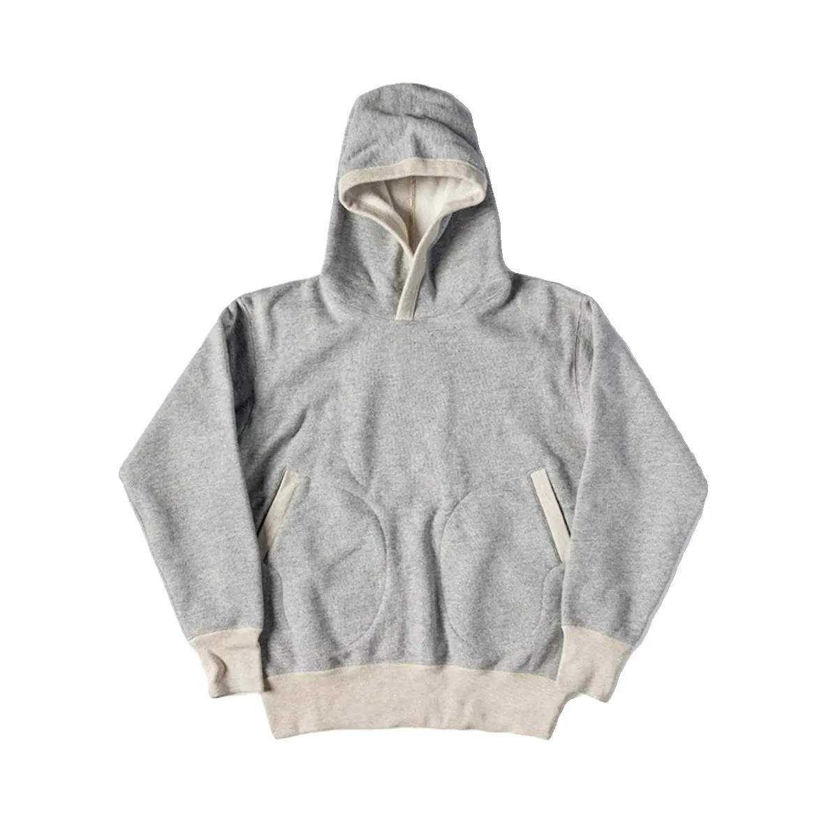 Lock Hood Hoodie in Heather Grey Retro Men's Athletic Sweatshirt