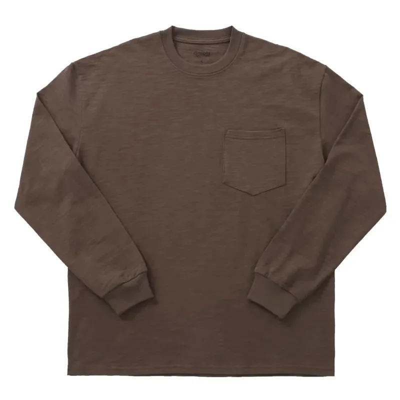 Men's Solid O-neck Long Sleeve T-shirt