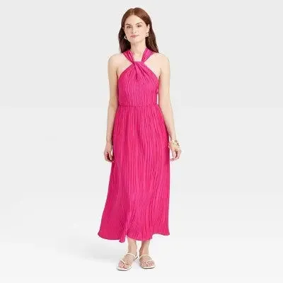 New - Women's Halter Midi Dress - A New Day