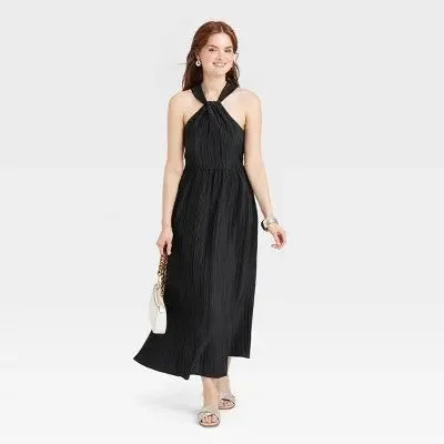 New - Women's Halter Midi Dress - A New Day