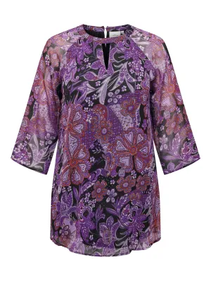 Only Carmakoma Lavender Paisley Blouse