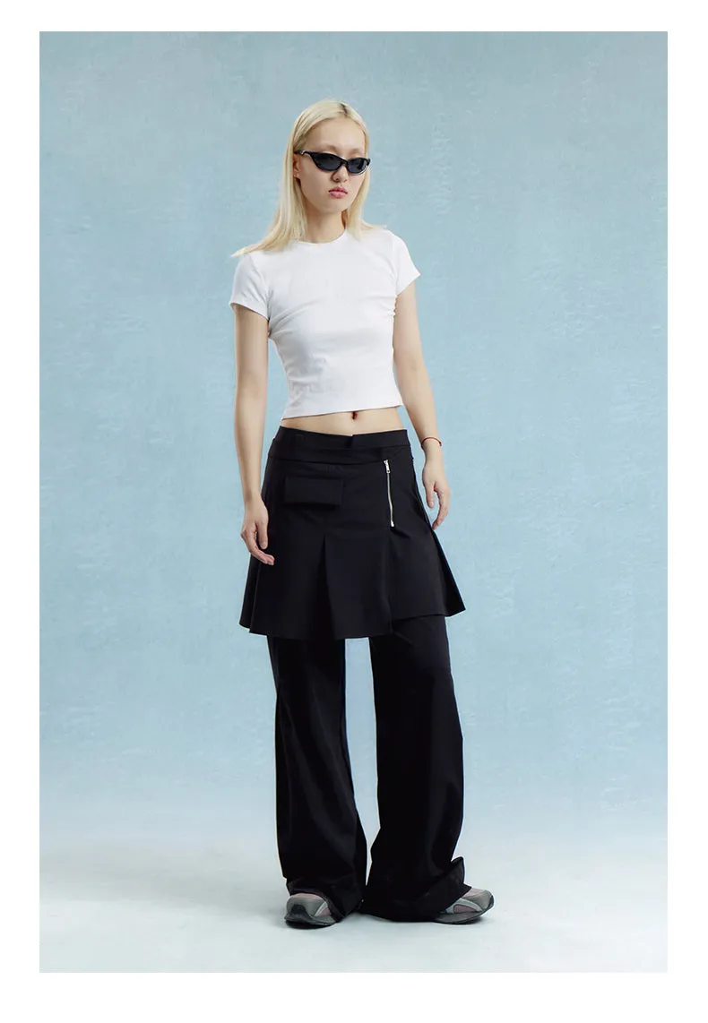 Pleated skirts and pants