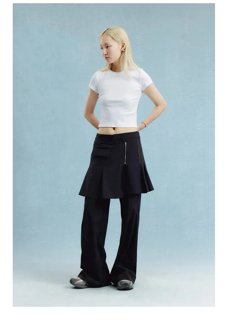 Pleated skirts and pants