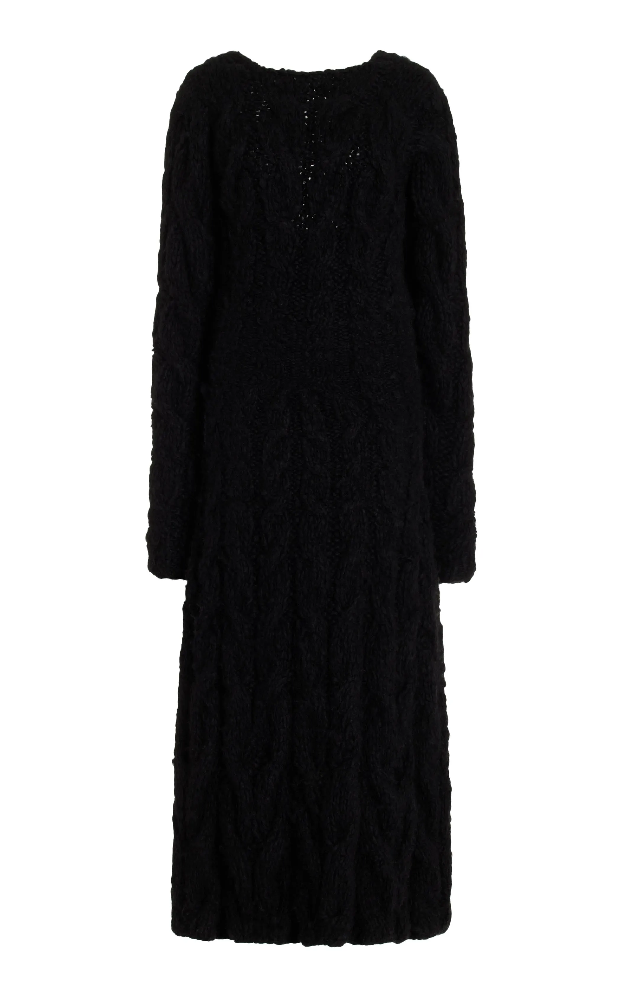 Poppy Knit Dress in Black Welfat Cashmere