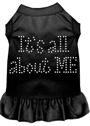 Rhinestone All About Me Dress Black Sm (10)