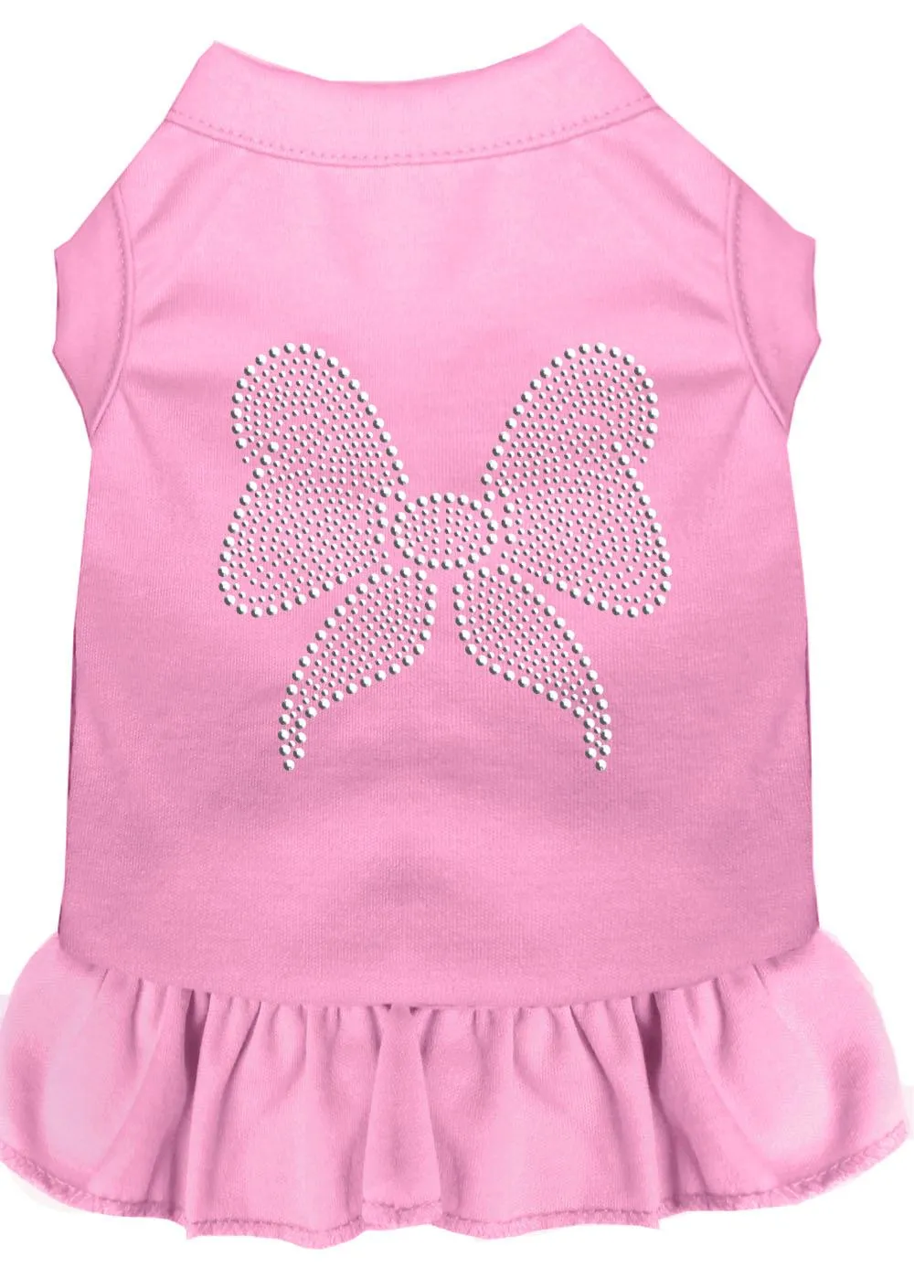 Rhinestone Bow Dress Light Pink Sm (10)