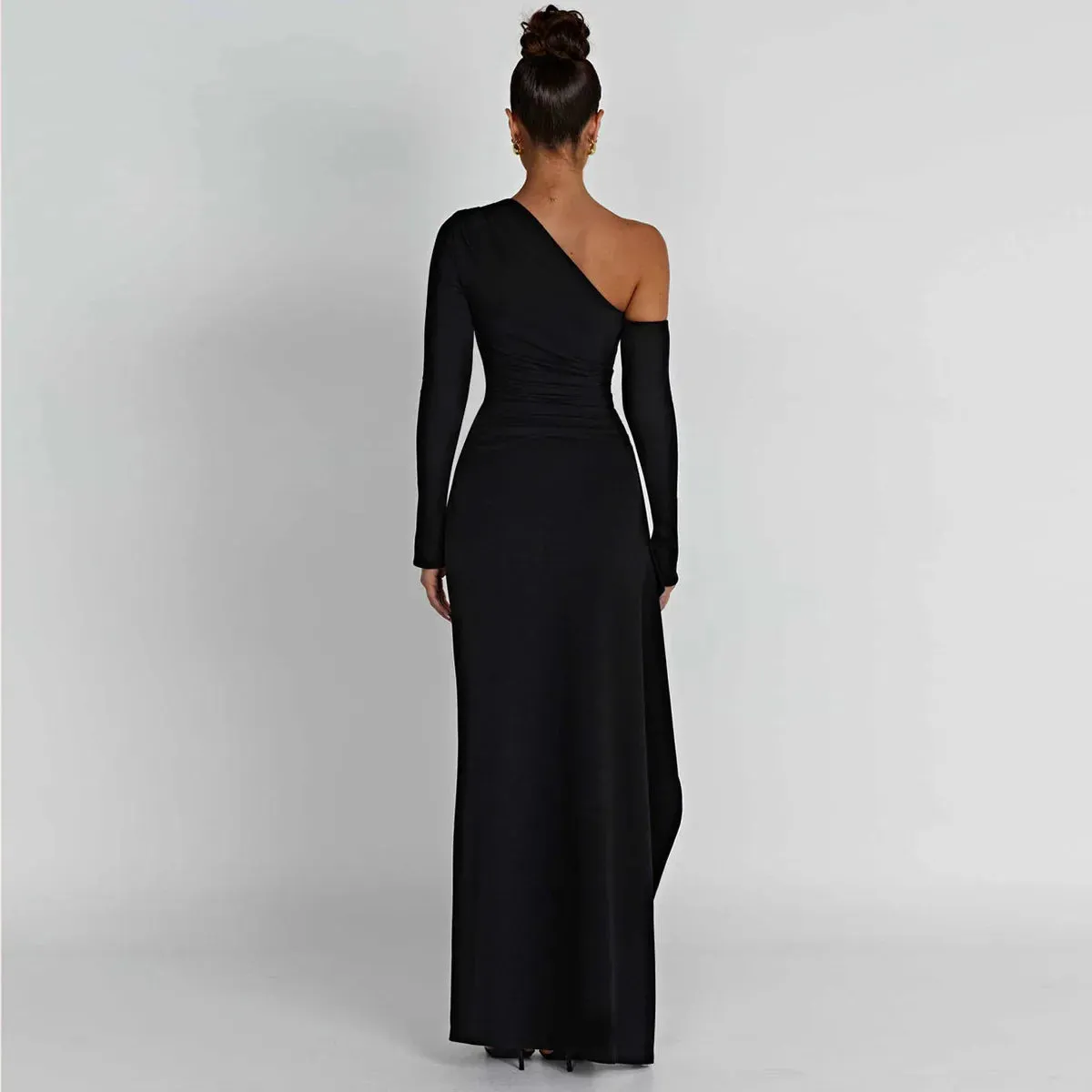 Sexy Maxi Off Sleeve Long Shoulder Long Autumn Maxi Bodycon Dress Dress