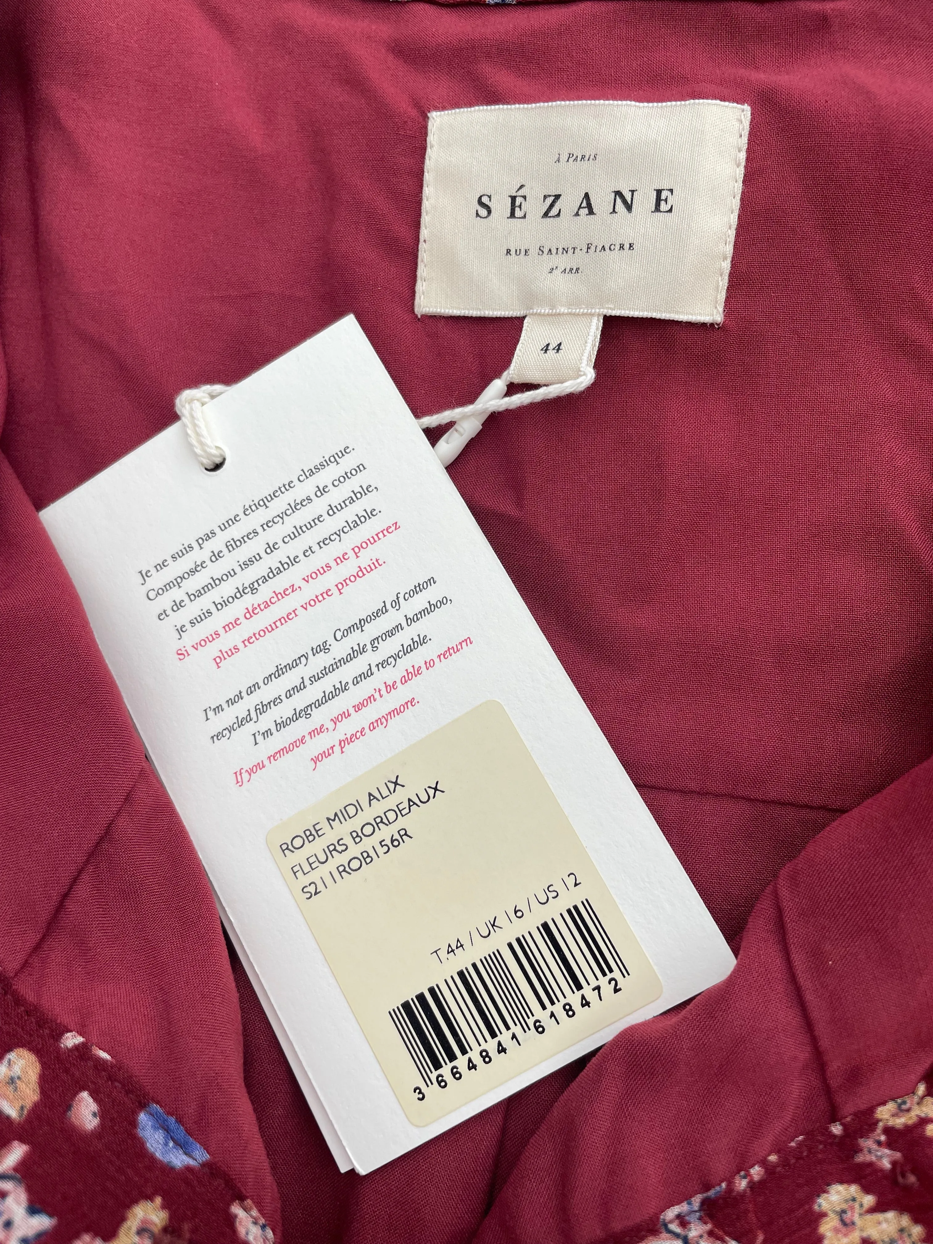 Sezane New Dress Size 16