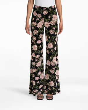 SPRING DREAM WIDELEG PANT in SPRING DREAM BLACK