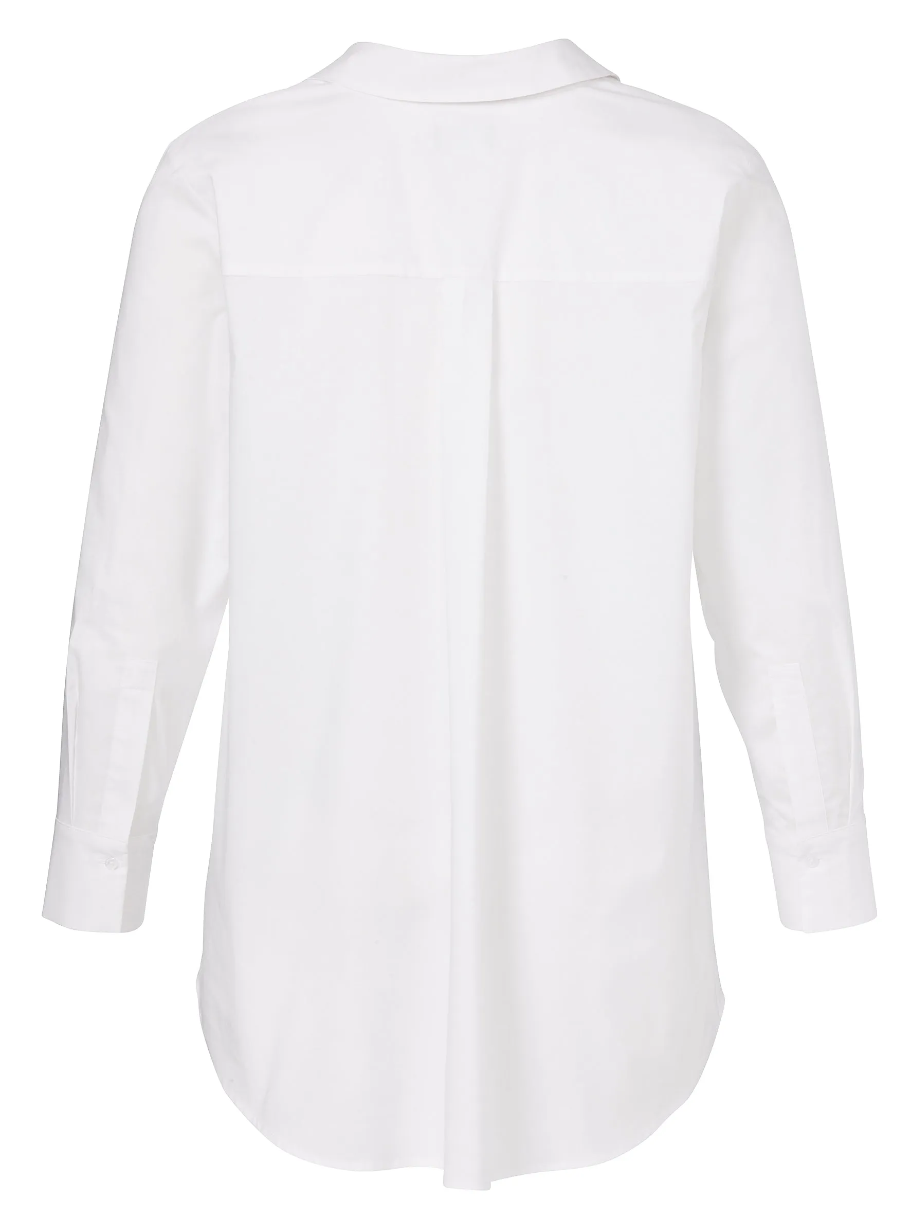 Via Appia Due White Collared Blouse