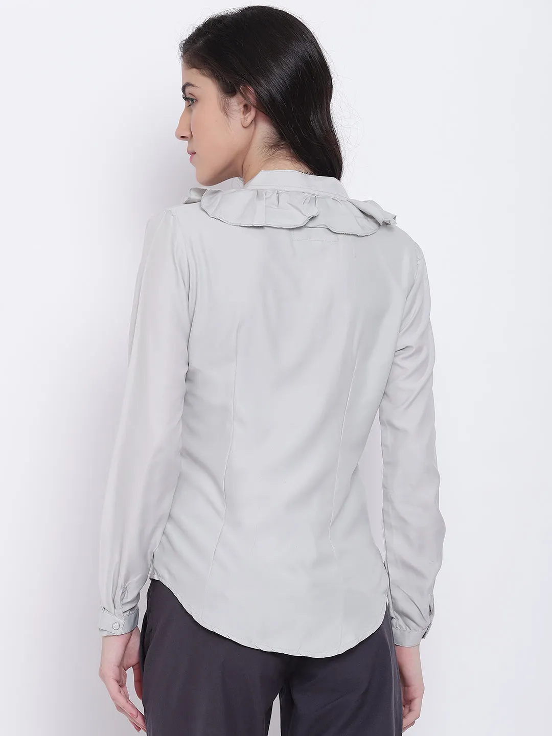 Women Grey Casual Tops