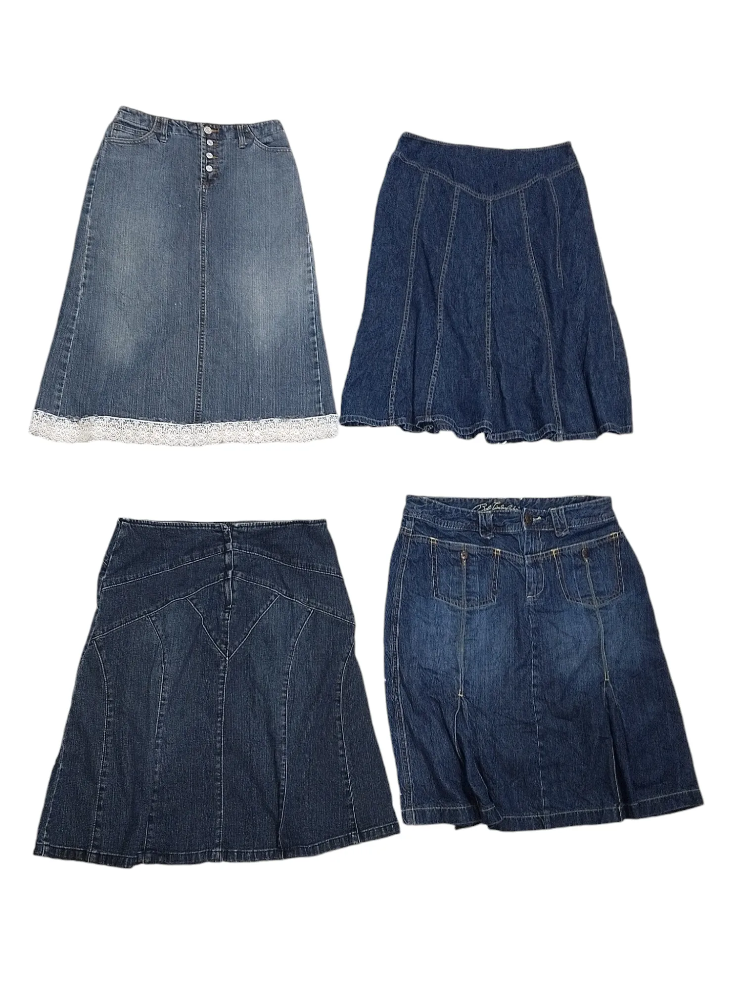 Y2k midi denim classic skirts - 11 pcs - 2/11/24